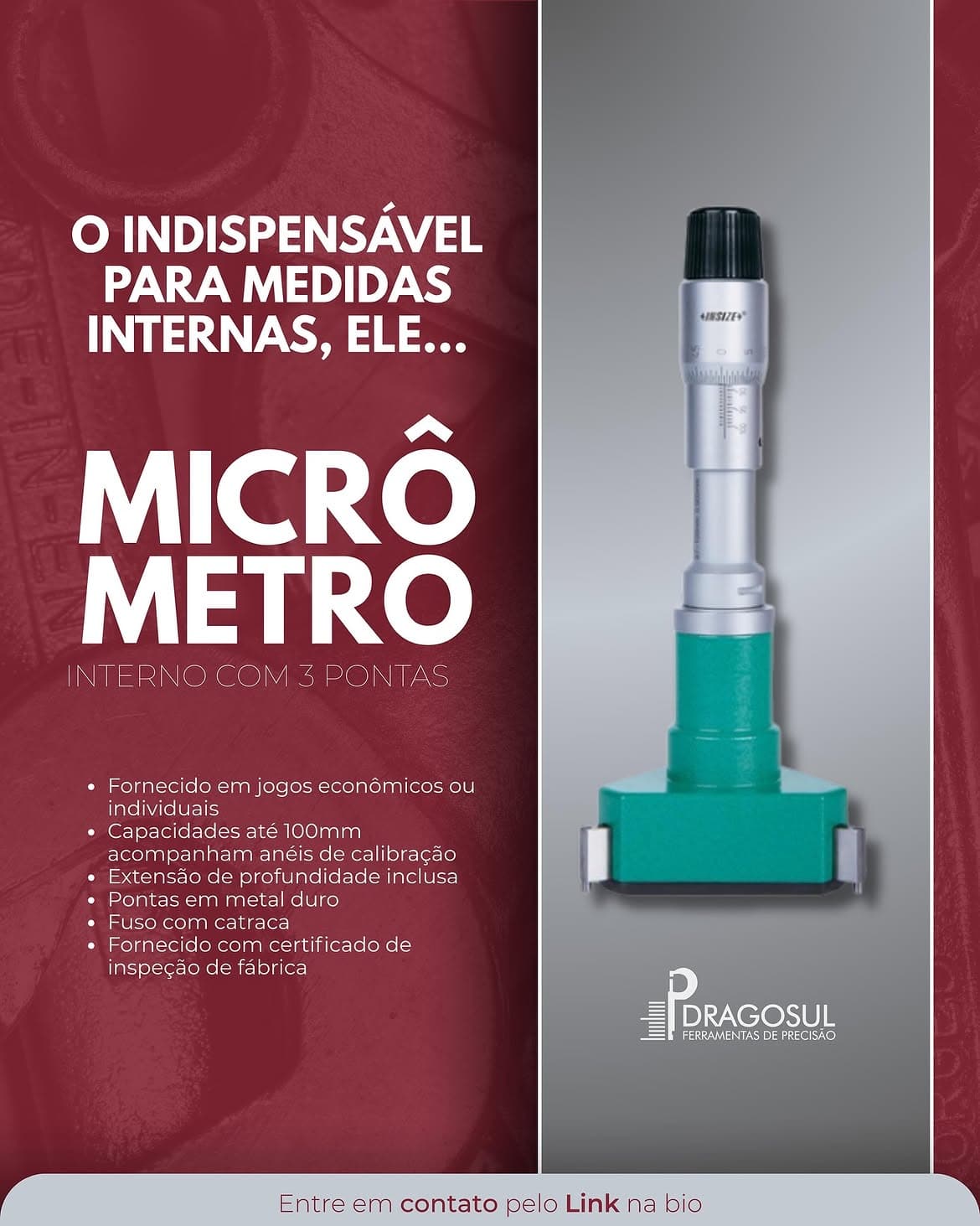 Micrômetros de precisão Dragosul