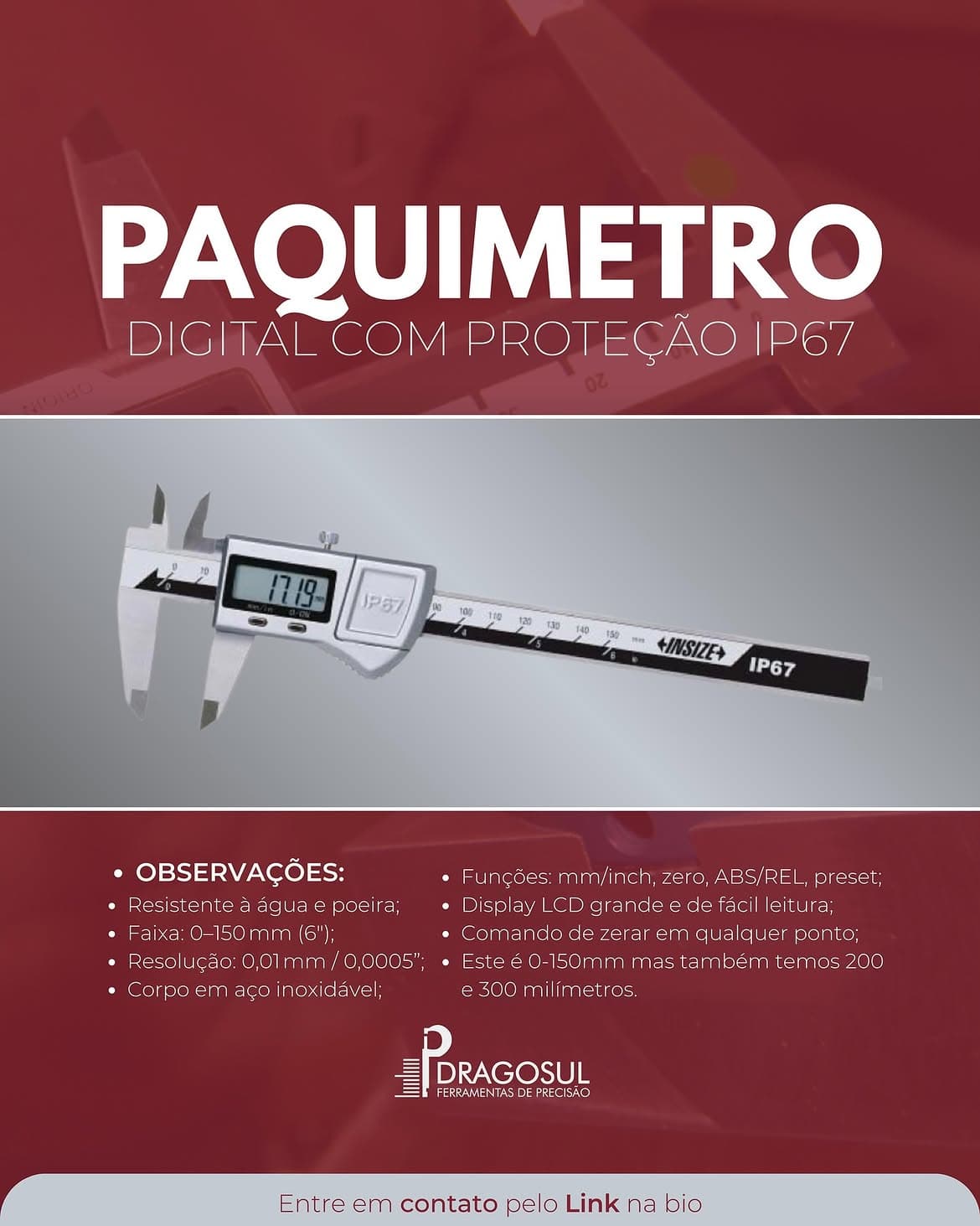 Paquímetro digital Dragosul